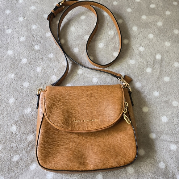 Poppy & Peonies Mini Downtown Crossbody in Cognac - Picture 2 of 10